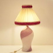 Dino Martens for Aureliano Toso Murano mezza filigrana table lamp from the 1950s