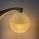 Porcelain wall lamp and vintage Clichy glass
