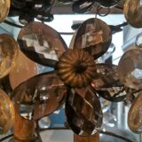 Chandelier with flowers in tassels