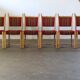 Lot of 6 Vintage Danish Brutalist Oak Dining Chairs, Henning Kjærnulf Style, 1960s