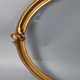 Old oval frame and glass foliage 40x30 cm wood stucco gilding gold leaf SB