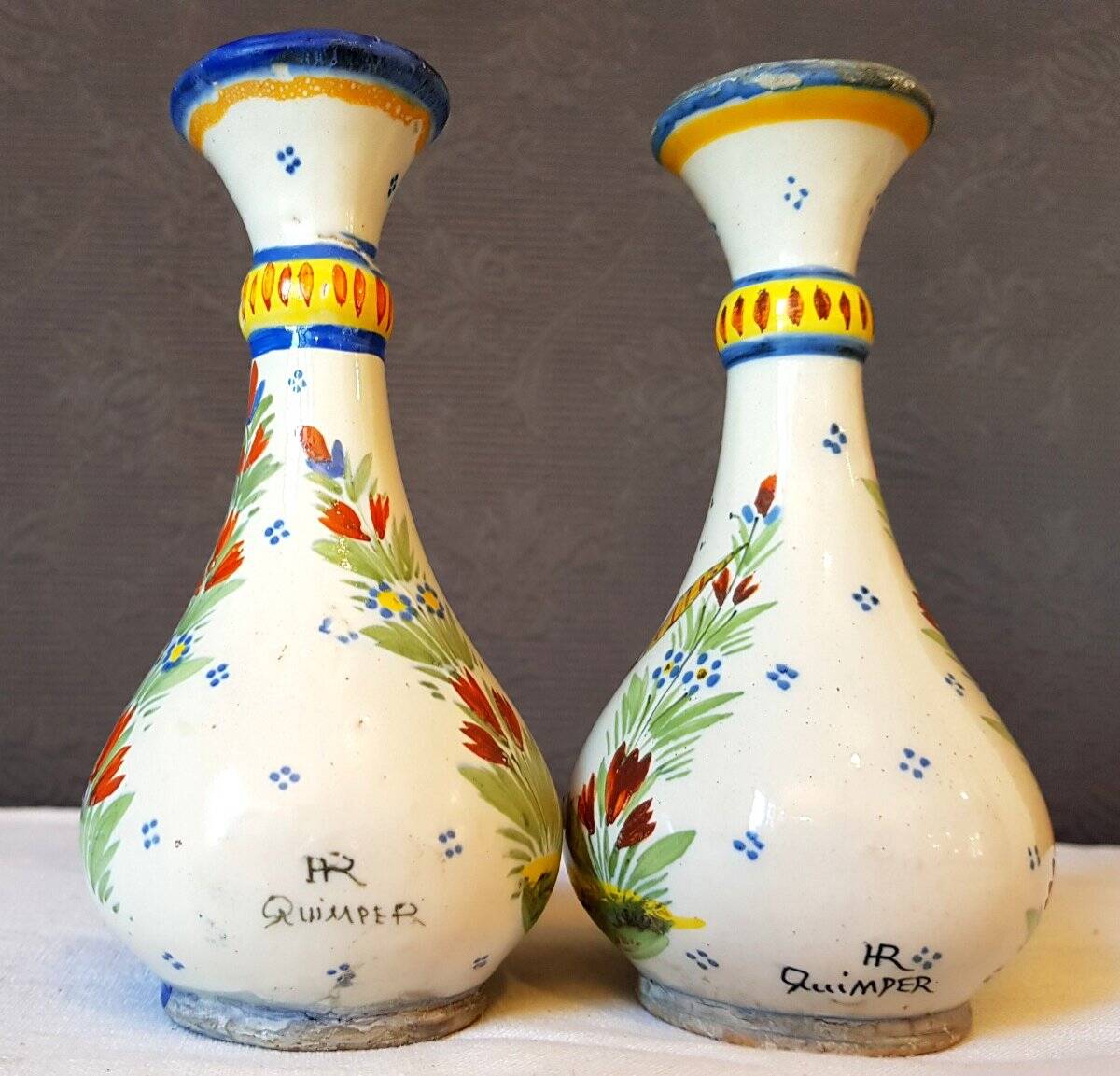 Paire de vases HR Quimper