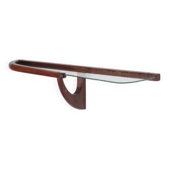 Vintage wall shelf, Czech work, 1960s