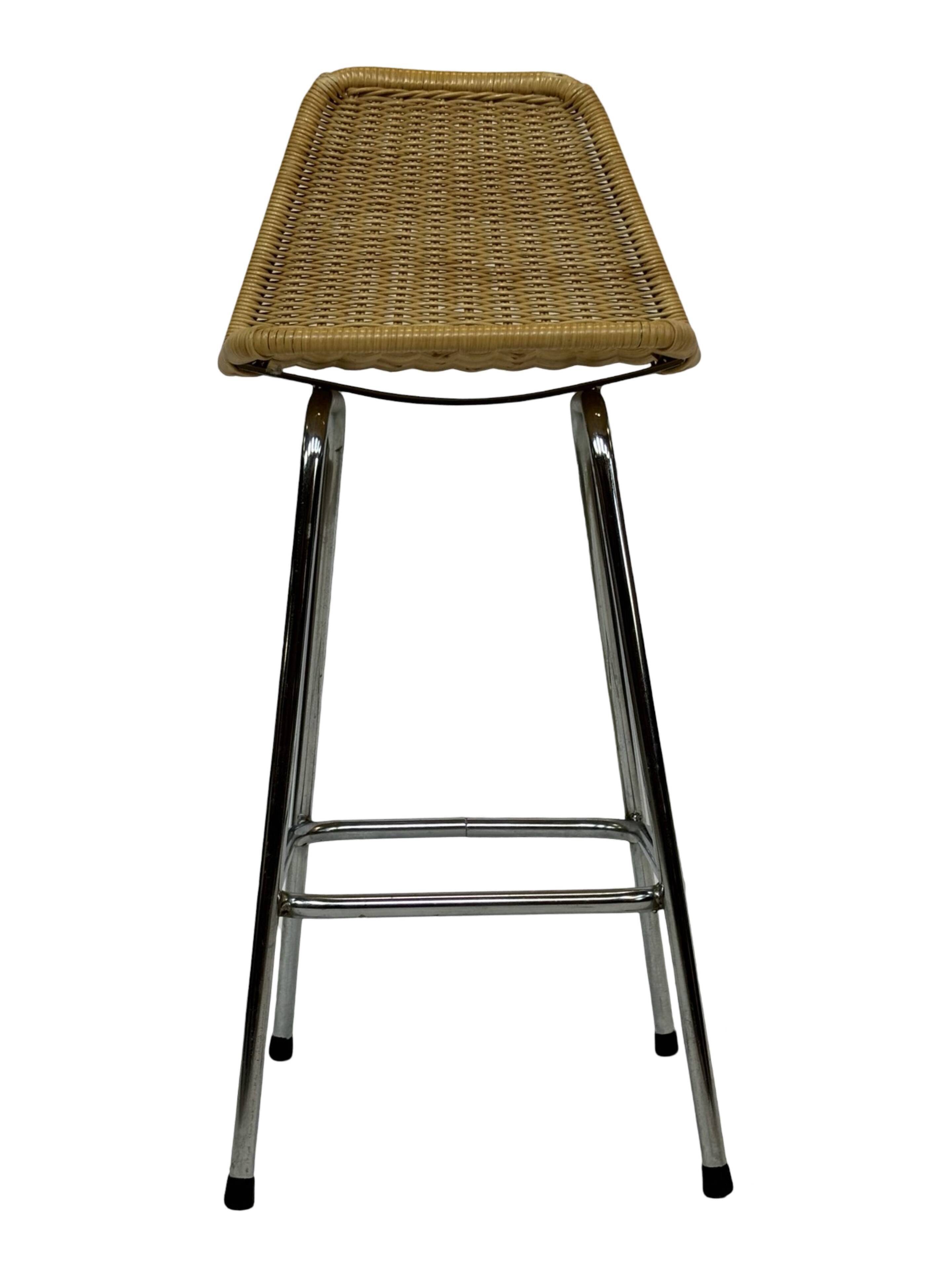 Vintage stool barstool Dirk van Sliedregt Rohe Noordwolde 1960 Netherlands