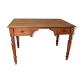 Bureau en chêne à deux tiroirs années 30