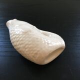 White fish vase