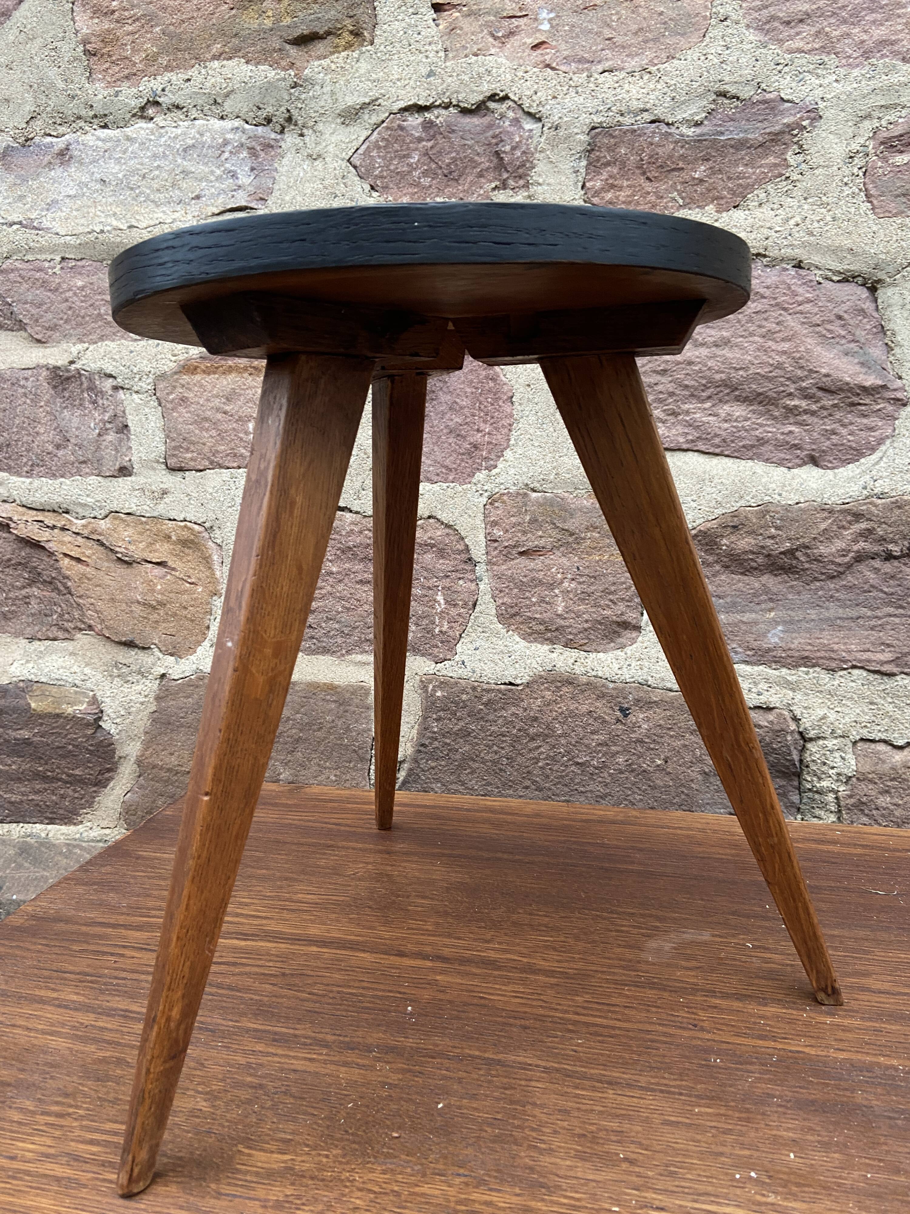 Scandinavian tripod stool 1960