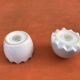 Egg-shaped ceramic salt and pepper shakers with Couslip decor (primrose)