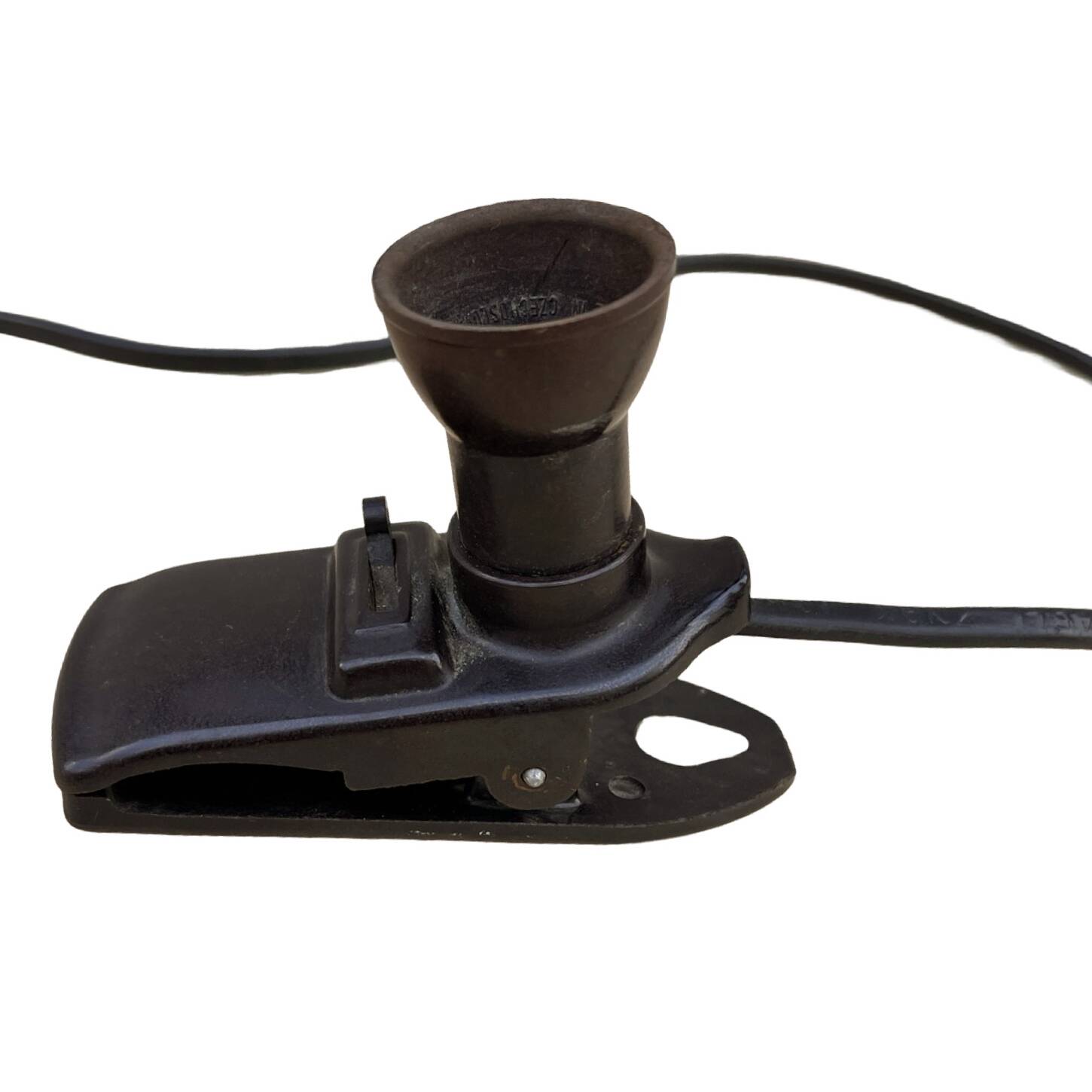 Lampe de nuit à pince en bakélite, Allemagne, années 1930.