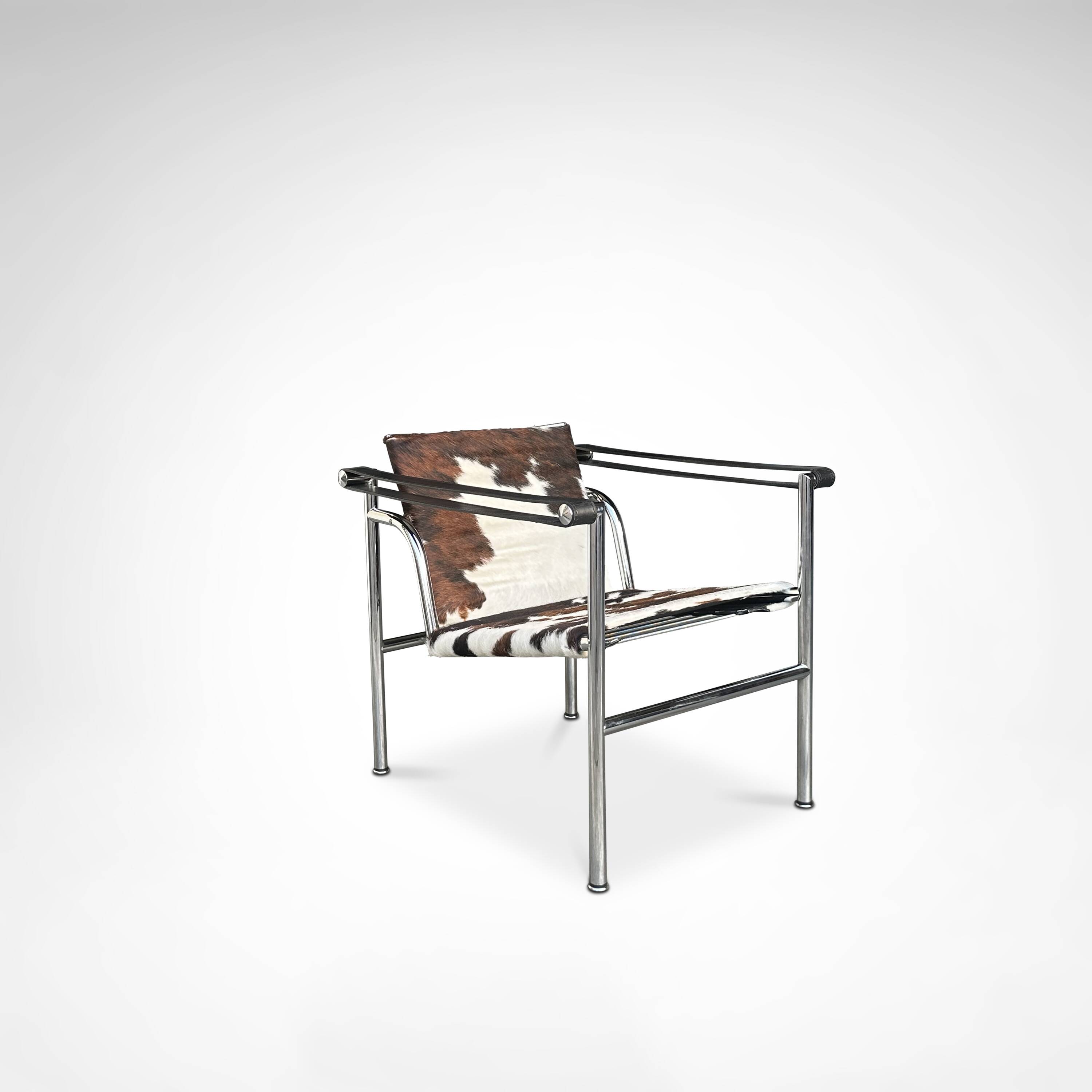 LC1 ponyskin armchair by Le Corbusier et al for Cassina 1980s