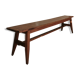 Solid oak compass foot bench