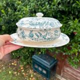 Mignon Longwy iron earth sauce boat