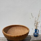 Large round rattan basket