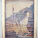 19th century trumeau 65x161cm