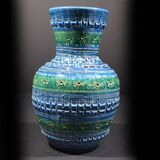 Vintage Bitossi Rimini Blue Vase by Aldo Londi