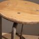 High workshop stool in wood and metal