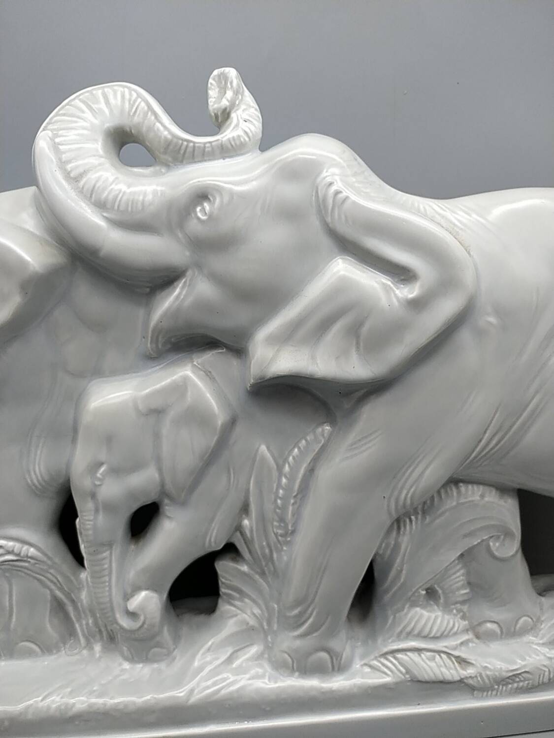 Ceramic elephant by Louis Fontinelle. Art Deco.