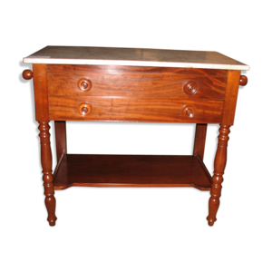 table de toilette acajou