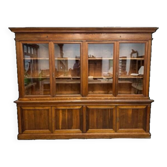 Huge oak showcase late 19th century