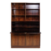 Bookcase/secretary - rosewood - Danish design - Omann Junior - 1960s