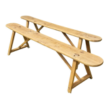 Paire bancs de ferme