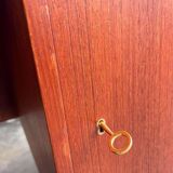 Vintage teak desk: double sided