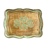 Plateau en bois florentin