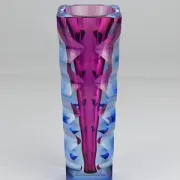 Oldrich Lipsky art glass studio vase, Atelier Exbor, Czechoslovakia, 1960s
