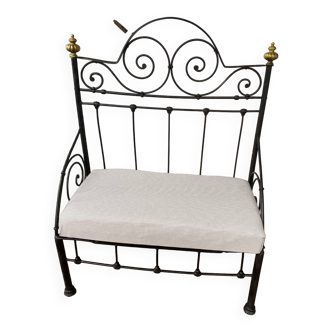 Wrought iron bench