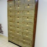 Meuble metier a clapet mercerie 1920