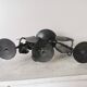 Vintage Forged Iron Grape Leaves Candlestick - Yugoslavia Mid-Century Decor