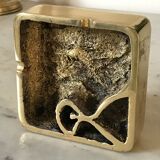 Solid brass ashtray