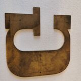 Letter "G" in brass