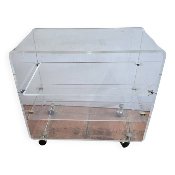 Desserte en plexiglas des années 70