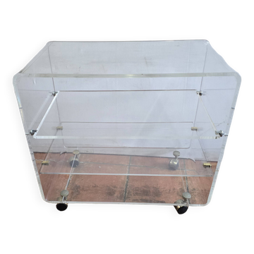 Desserte en plexiglas des années 70