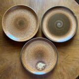 Handmade antique stoneware plates