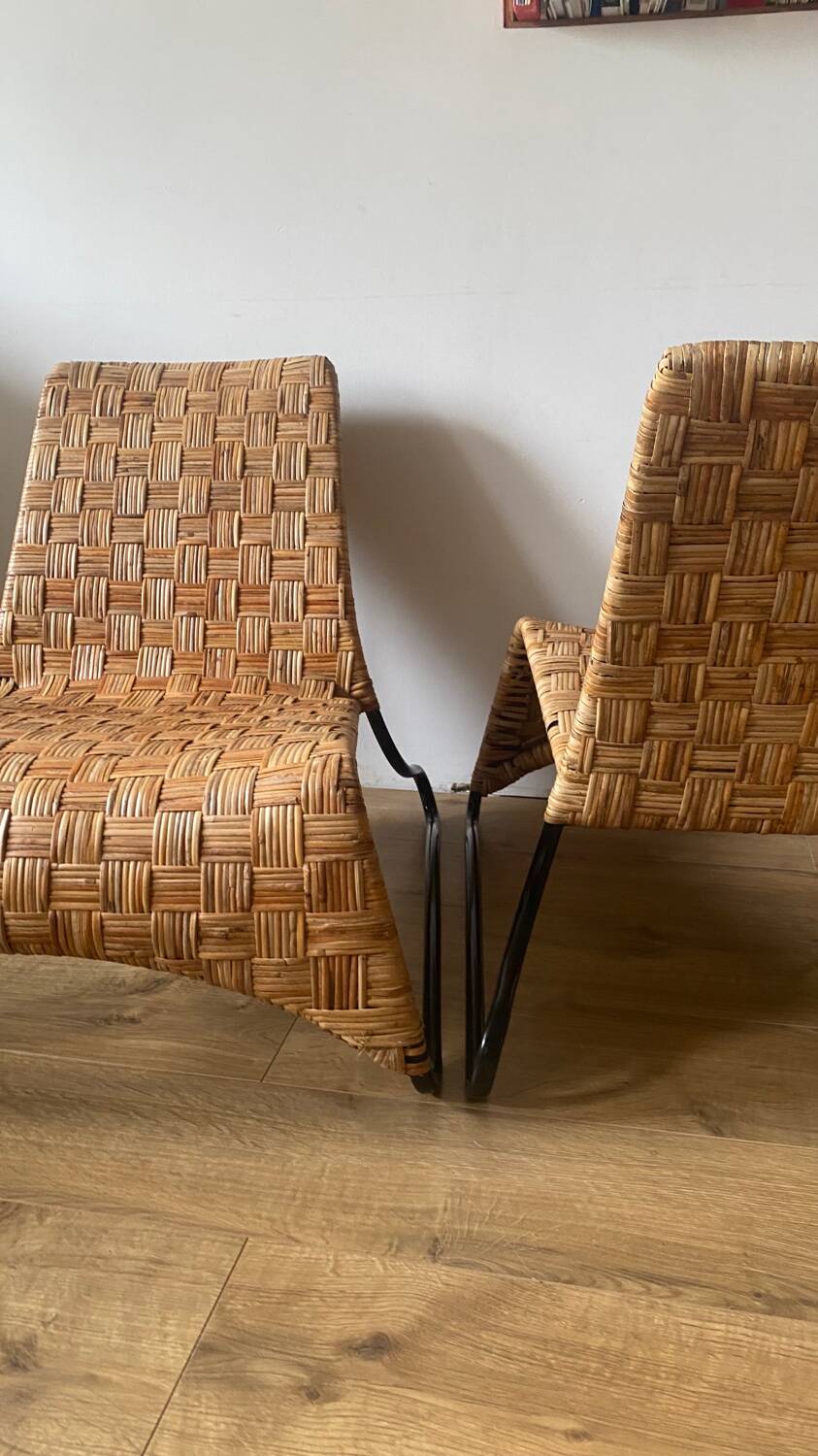 Maso armchairs, Maria Vinka woven rattan armchairs for Ikea
