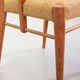 Cees Braakman Dutch Design Wooden Ladder Arm Chairs & Caramel Bouclé Fabric