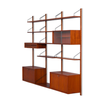 Royal System wall unit by Poul Cadovius for Cado, Denmark, 1960s – 17 pieces