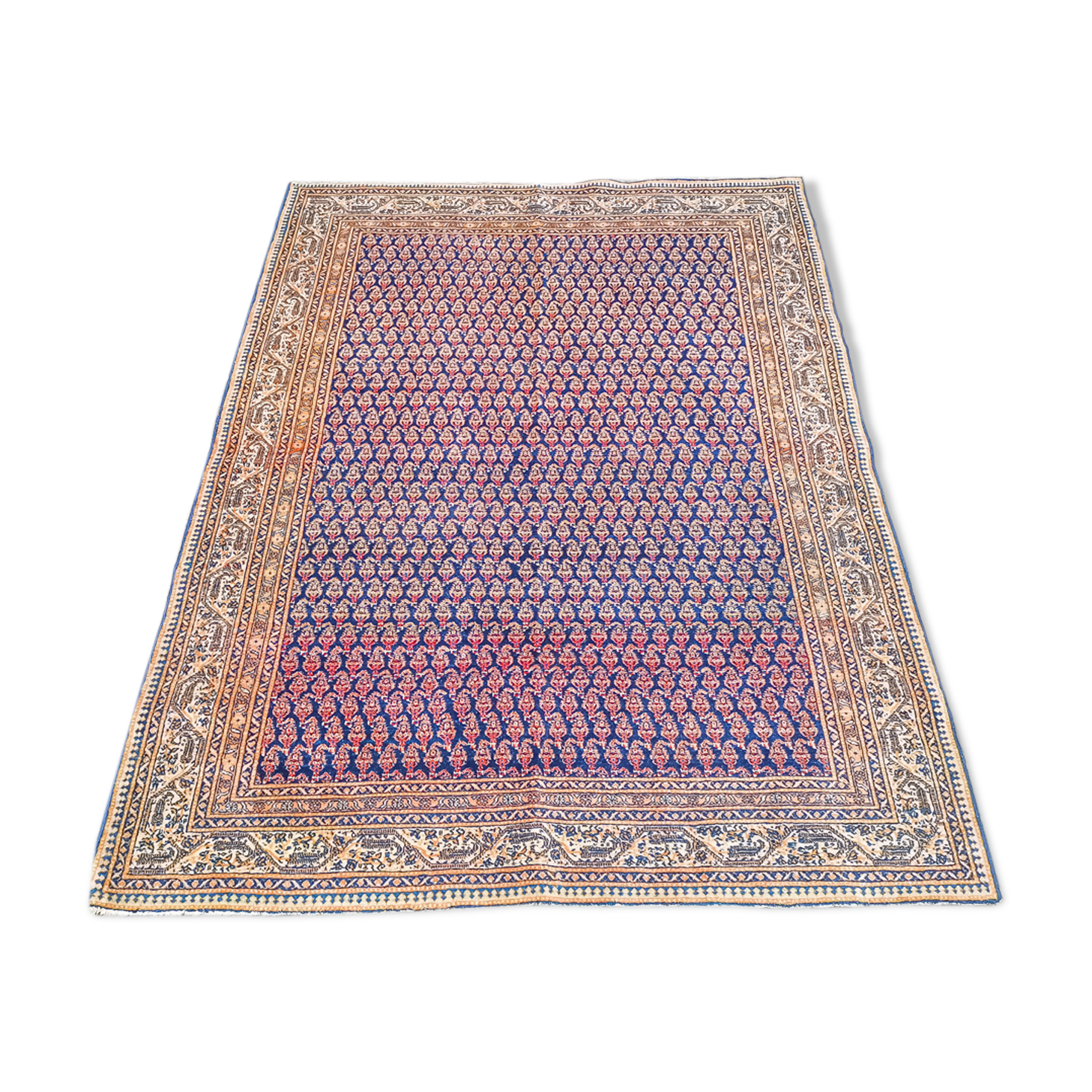 Ancient handmade Persian Oriental rug Myr 1.90 x 1 .40 m