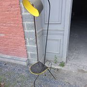 Tripod floor lamp in Matégot style from the 1950s.