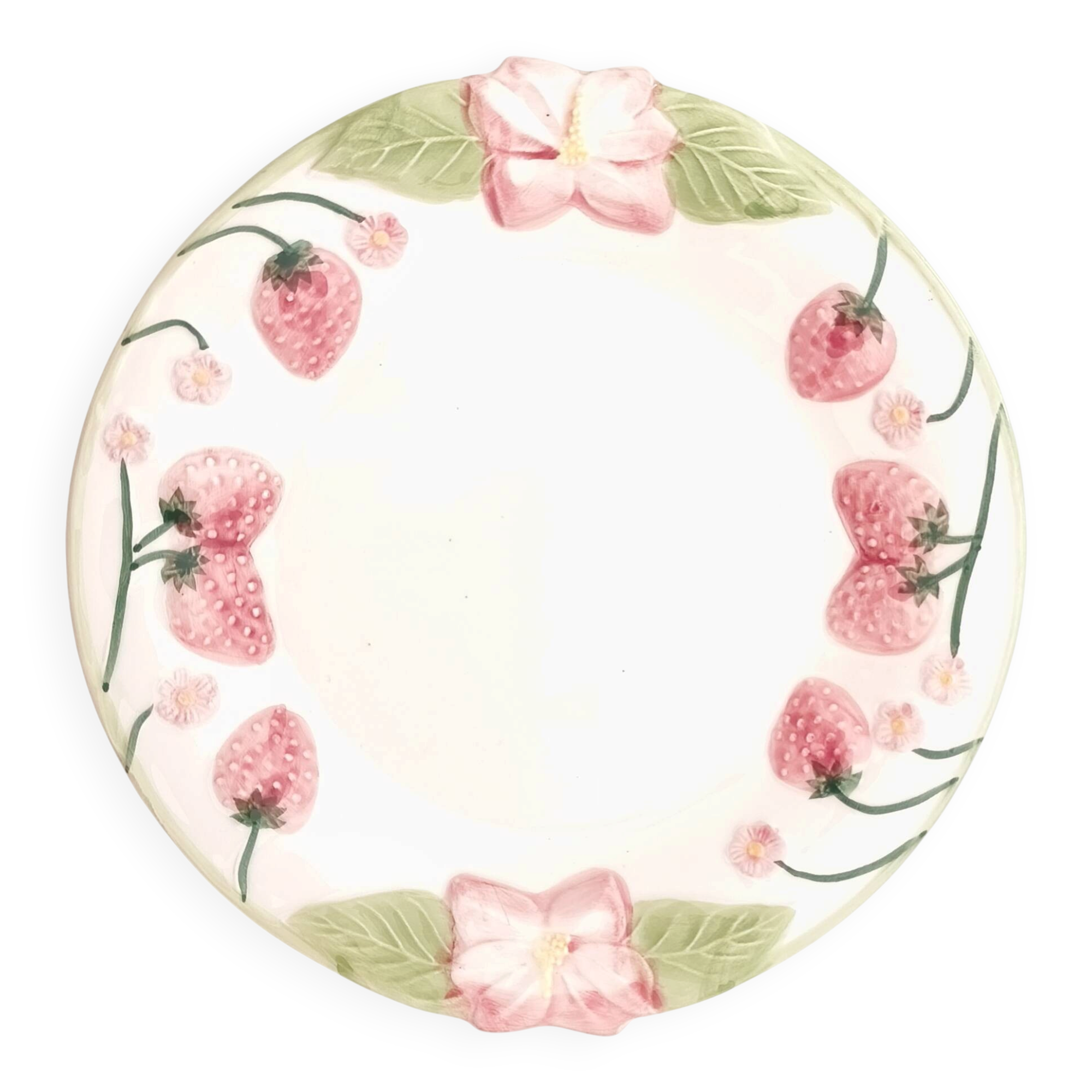 Assiette barbotine Francisco Guarino