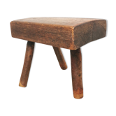 Tabouret tripode artisanal