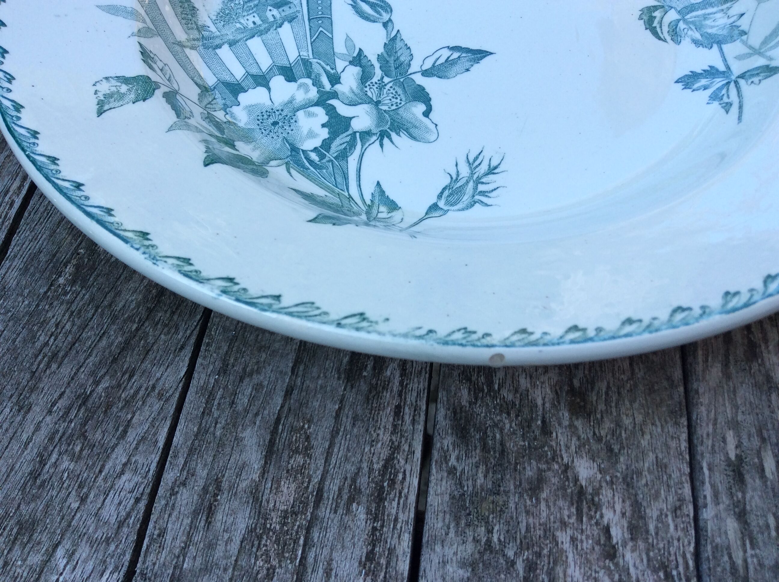 Series 6 tablespoons Plate Iron Earth