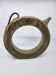 Vintage glazed stoneware pitcher in sculptural ring shape (1970s)
