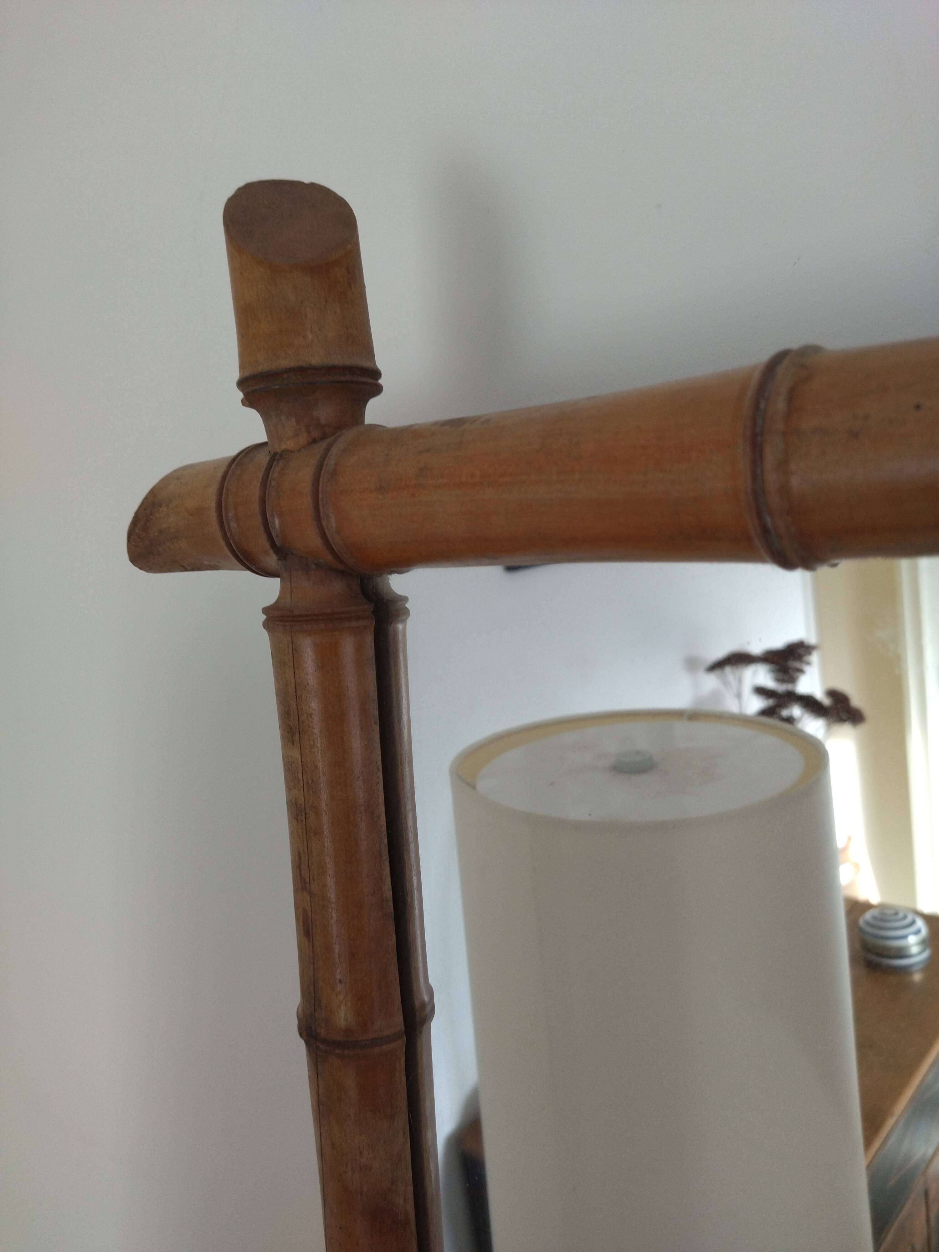 Bamboo mirror 94 x 71 cm