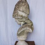 Bust of Minerva in reconstituted stone
