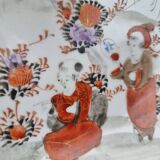 Antique Kutani porcelain plate (Meiji period, 19th century)