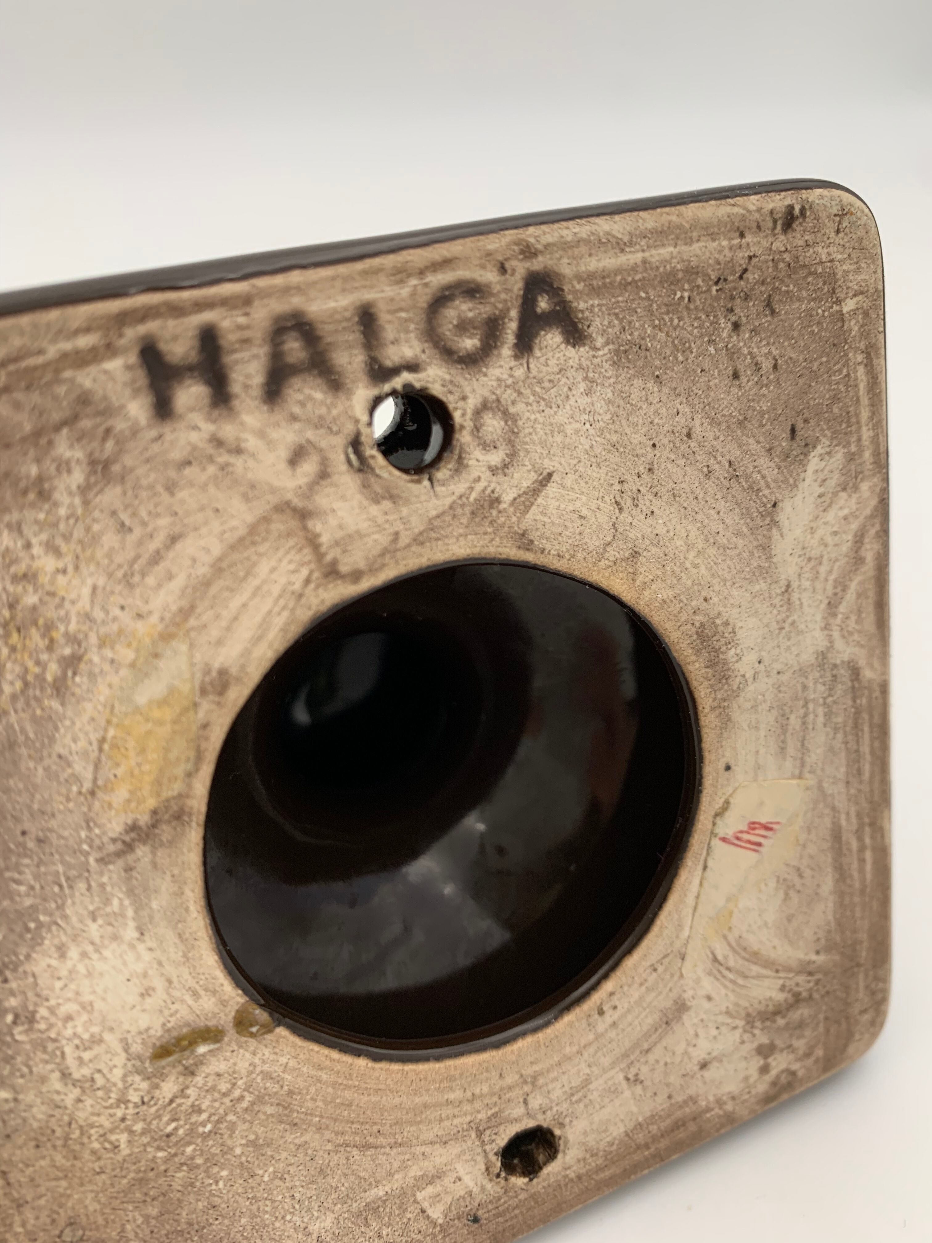 Vintage chestnut hooks porcelain Halga