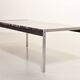Kho Liangh Black Marble and Brushed Steel Coffee Table by Artifort 1960s